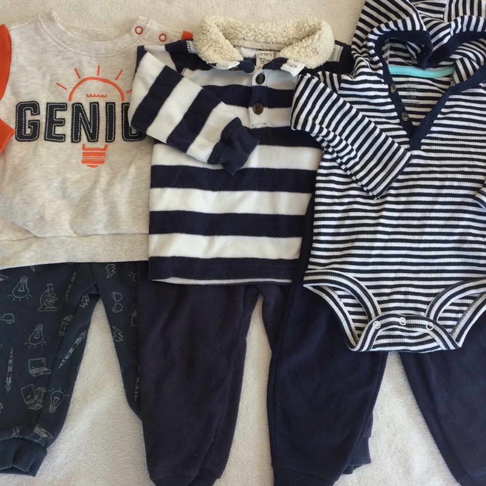 6pc outfit set boys winter clothes bundle